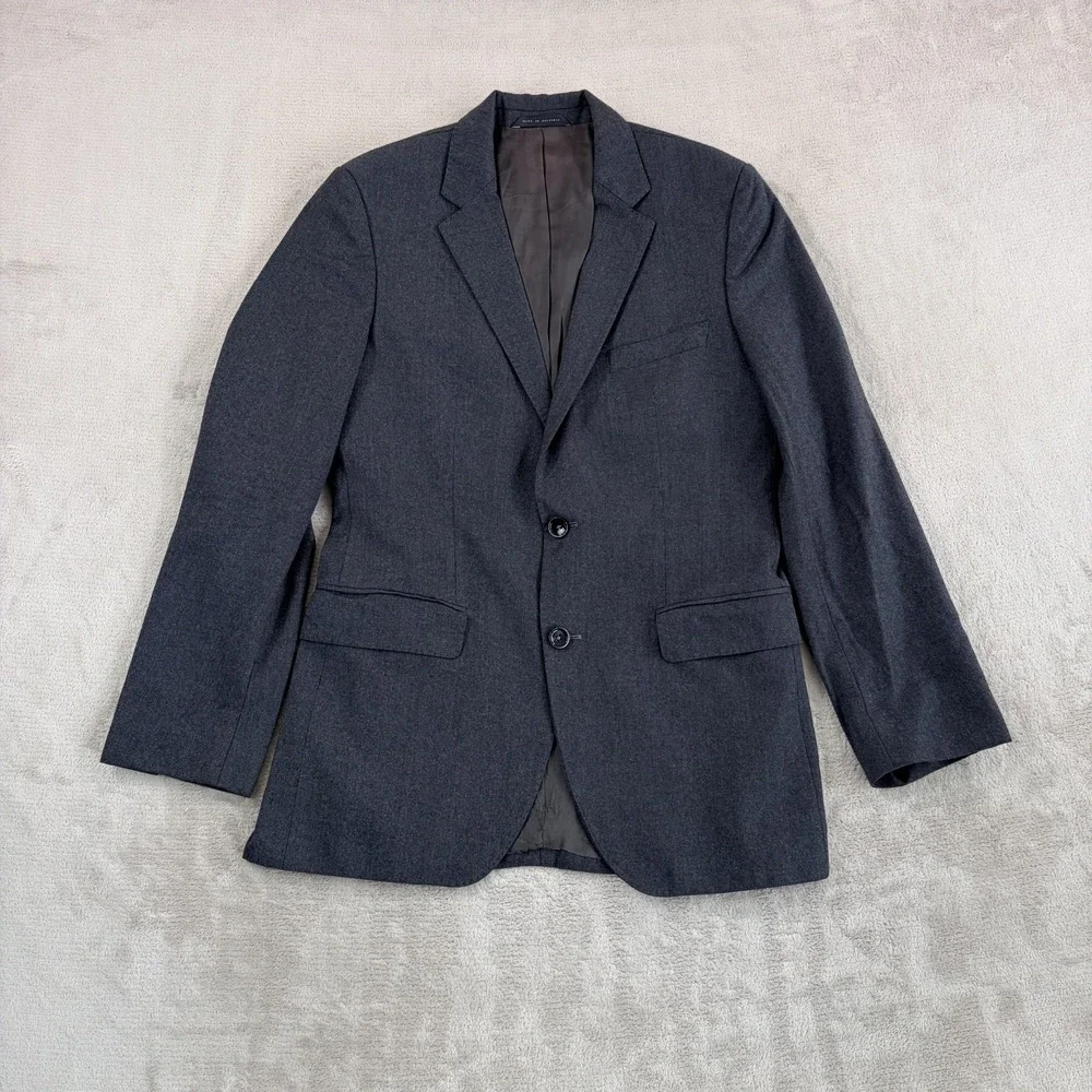 Hugo Boss Sport Coat Blazer in Grey Lanificio Tesse Biella Wool Men 38R Desinger
